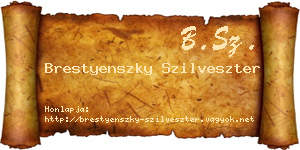 Brestyenszky Szilveszter névjegykártya